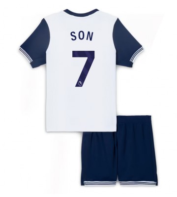 Tottenham Hotspur Son Heung-min #7 Primera Equipación Niños 2024-25 Manga Corta (+ Pantalones cortos)